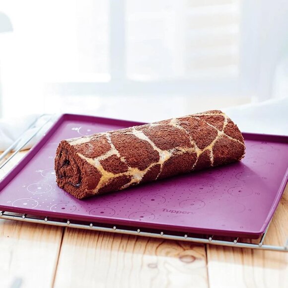 TUPPERWARE Silicone Baking Sheet with Rim / MAT (Purple) Non Stick Pan Liner New - Picture 7 of 8